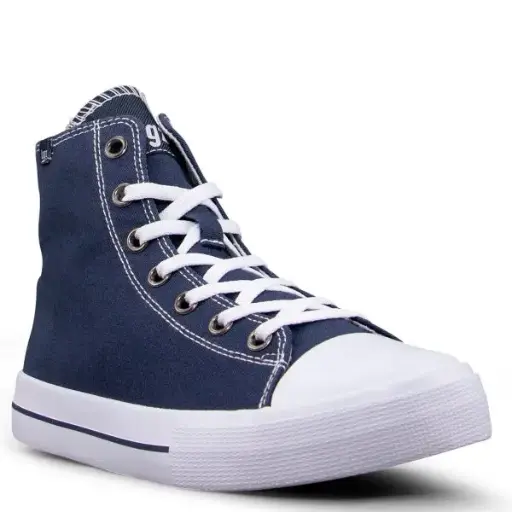 [Lugz Stagger Hi Womens Sneakers - Navy White 8 Medium] Zapatillas Lugz Stagger Hi Para Mujer - Azul Marino Y Blanco, Talla 8 Mediana | TRG192803883