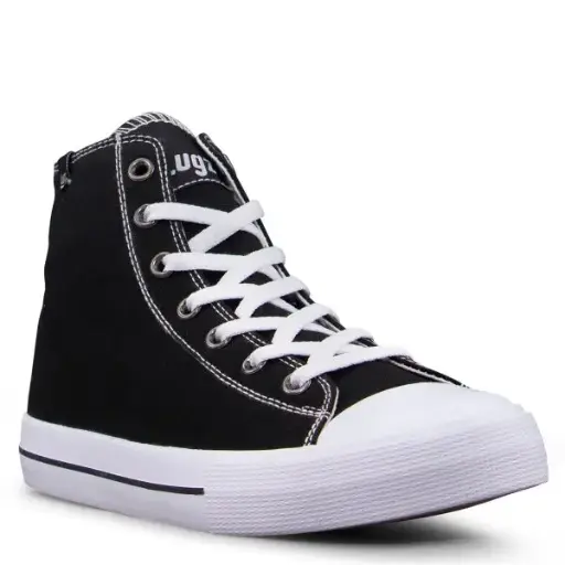 [Lugz Stagger Hi Womens Sneakers - Black White 10 Medium] Zapatillas Lugz Stagger Hi Para Mujer - Negro Blanco Talla 10 Mediana | 737182724416 TRG188556245