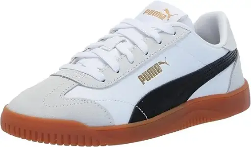 [Puma Club 5V5 Big Boys Sneakers - WHITE BLACK GRAY 6 MEDIUM] Zapatillas Puma Club 5V5 Para Niño - Blanco Negro Gris 6 Mediano | TRG192763677