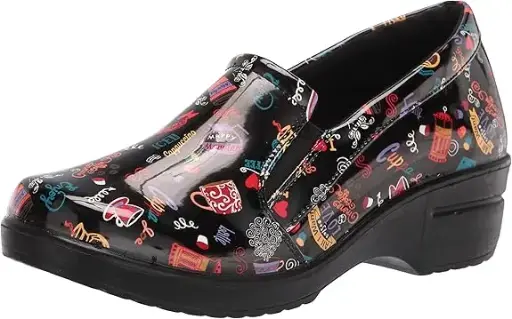 [Easy Works By Easy Street Womens Leeza Slip-On Shoe - Black Coffee Print 9 Medium] Zapatillas Sin Cordones Leeza Para Mujer De Easy Works By Easy Street - Estampado Café Negro, Talla 9 Mediana | 193073241279 TRG187598683