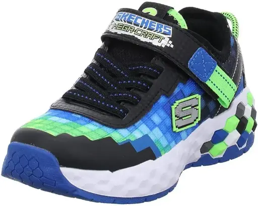 [Skechers Mega Craft 2.0 Little Boys Sneakers - BLACK BLUE LIME 2 MEDIUM] Zapatillas Skechers Mega Craft 2.0 Para Niños Pequeños - Negro Azul Lima 2 Mediano | 195969487709 TRG187804248