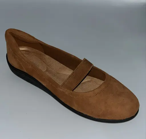 [Easy Spirit Womens Golden Slip-On Shoe - ISIM BROWN 9 1/2 WIDE] Zapato Sin Cordones Dorado Easy Spirit Para Mujer - Isim Brown 9 1/2 Wide | 196825253674 TRG187860506