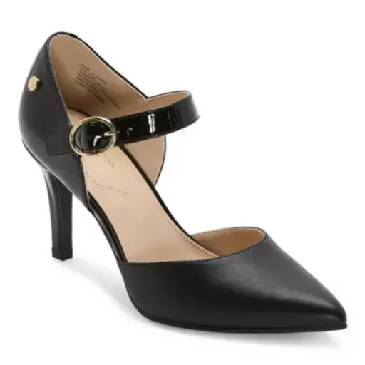 [Liz Claiborne Womens Kiara Kitten Heel Pumps - BLACK MULTI 8 MEDIUM] Zapatos De Tacón Bajo Kiara De Liz Claiborne Para Mujer - Negro Multicolor 8 Mediano | 198272204094 TRG188401873