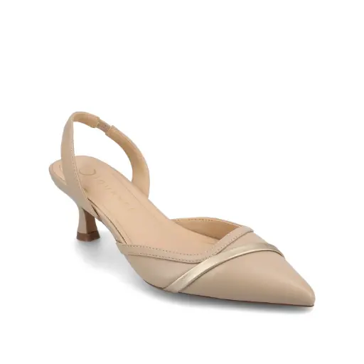 [Journee Collection Womens Nellia Pointed Toe Kitten Heel Pumps - Taupe 8 Medium] Zapatos De Tacón Bajo Nellia De Punta Puntiaguda Para Mujer De Journee Collection - Taupe 8 Medium | 194593927469 TRG187860739