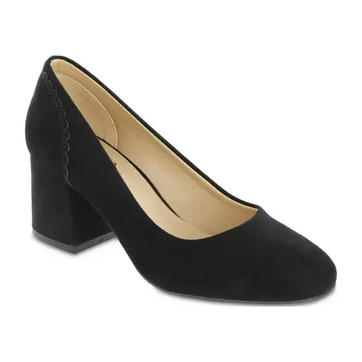 [Mia Amore Womens Danila Block Heel Pumps - BLACK 8 1/2 MEDIUM] Zapatos De Tacón Cuadrado Danila Para Mujer De Mia Amore - Negro 8 1/2 Mediano | 196628071376 TRG188377018