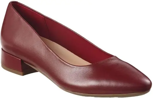 [Easy Spirit Womens Caldise Pointed Toe Block Heel Pumps - Blood Stone 8 Wide] Zapatos De Tacón Cuadrado Easy Spirit Caldise Para Mujer, Con Punta Puntiaguda, Color Piedra Sangre, Ancho 8 | TRG185045689