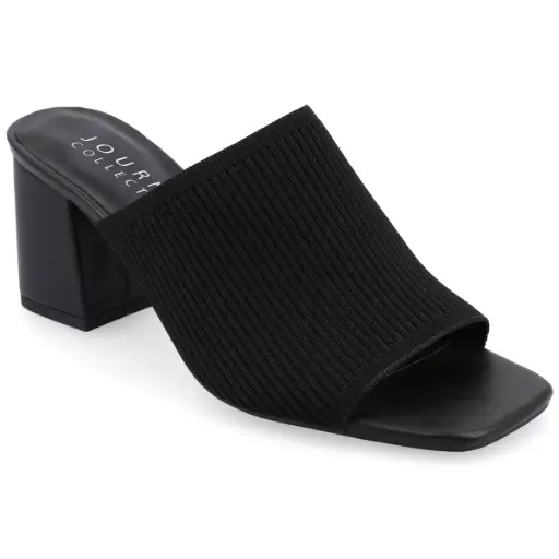 [Journee Collection Womens Lorenna Block Heel Pumps - Black 9 Medium] Zapatos De Tacón Cuadrado Lorenna Para Mujer De La Colección Journee - Negro, Talla 9 Mediana | TRG192763978