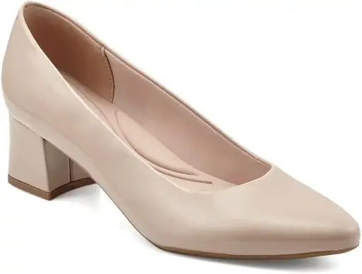 [Easy Spirit Womens Nicole Block Heel Pumps - OAT MILK 8 1/2 MEDIUM] Zapatos De Tacón Cuadrado Nicole Para Mujer De Easy Spirit - Leche De Avena 8 1/2 Mediano | 195608900552 TRG188371985