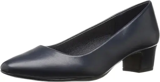 [Easy Street Womens Prim Block Heel Pumps - NAVY 9 MEDIUM] Zapatos De Tacón Cuadrado Prim De Easy Street Para Mujer - Azul Marino 9 Mediano | 886065979259 TRG188552410