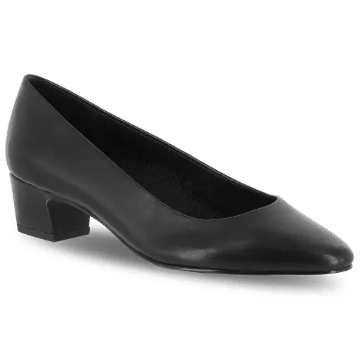 [Easy Street Womens Prim Block Heel Pumps - BLACK 9 EXTRA WIDE] Zapatos De Tacón Cuadrado Prim Para Mujer De Easy Street - Negro 9 Extra Ancho | 886065978139 TRG187860240