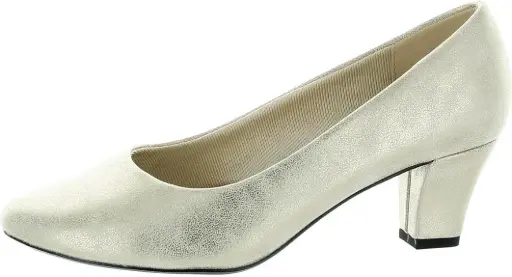 [Easy Street Womens Ballari Stiletto Heel Pumps - Soft Gold GOLD 9 1/2 EXTRA WIDE] Zapatos De Tacón De Aguja Ballari Para Mujer De Easy Street - Dorado Suave Dorado 9 1/2 Extra Ancho | TRG189777411