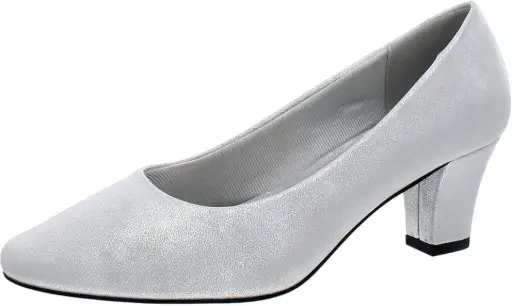 [Easy Street Womens Ballari Stiletto Heel Pumps - SILVER 9 1/2 MEDIUM] Zapatos De Tacón De Aguja Ballari Para Mujer De Easy Street - Plata 9 1/2 Mediano | 196371143139 TRG187799382
