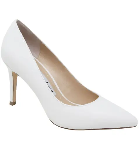 [Charles By Charles David Womens Pact Smooth Pointed Toe Stiletto Heel Pumps - WHITE 8 1/2 MEDIUM] Zapatos De Tacón De Aguja Con Punta Lisa Y Puntiaguda Pact De Charles By Charles David Para Mujer - Blanco 8 1/2 Mediano | 636535669261 TRG185052660
