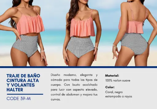 [Traje de Baño Para Mujer Medium Elite Swim M-39] Traje de Baño Para Mujer Medium Elite Swim M-39