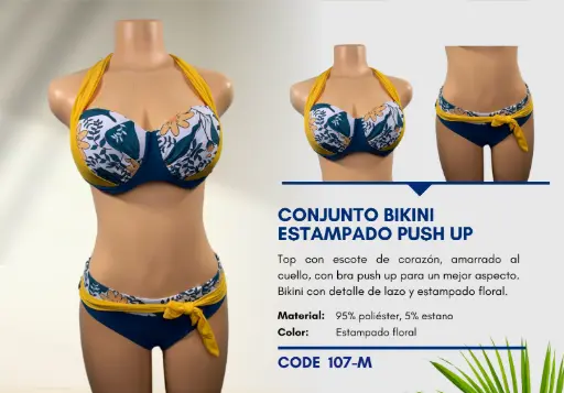 [Traje de Baño Para Mujer Medium Elite Swim M-107] Traje de Baño Para Mujer Medium Elite Swim M-107