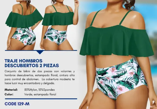 [Traje de Baño Para Mujer Medium Elite Swim M-129] Traje de Baño Para Mujer Medium Elite Swim M-129