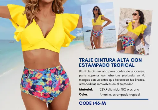 [Traje de Baño Para Mujer Medium Elite Swim M-146] Traje de Baño Para Mujer Medium Elite Swim M-146