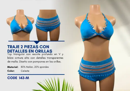 [Traje de Baño Para Mujer Medium Superior Swim M-143] Traje de Baño Para Mujer Medium Superior Swim M-143