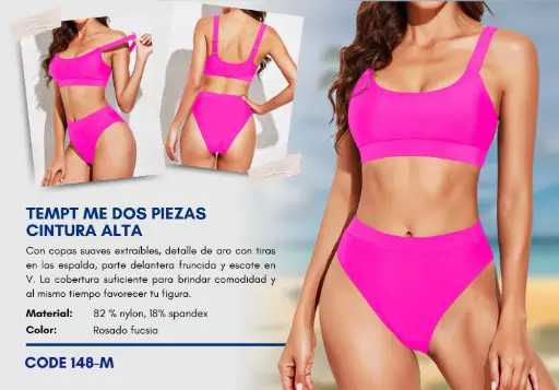 [Traje de Baño Para Mujer Medium Superior Swim M-148] Traje de Baño Para Mujer Medium Superior Swim M-148