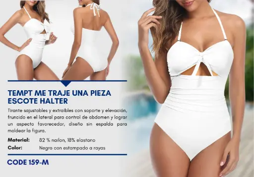 [Traje de Baño Para Mujer Medium Superior Swim M-159] Traje de Baño Para Mujer Medium Superior Swim M-159