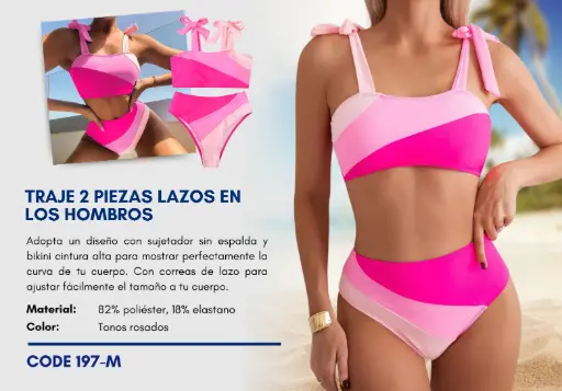 [Traje de Baño Para Mujer Medium Superior Swim M-197] Traje de Baño Para Mujer Medium Superior Swim M-197