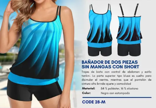 [Traje de Baño Para Mujer Medium Esencial Swim M-28] Traje de Baño Para Mujer Medium Esencial Swim M-28