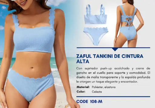 [Traje de Baño Para Mujer Medium Esencial Swim M-108] Traje de Baño Para Mujer Medium Esencial Swim M-108