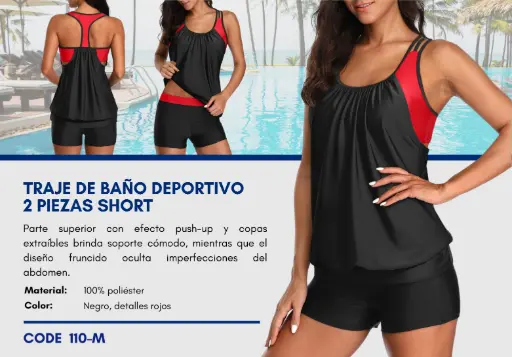 [Traje de Baño Para Mujer Medium Esencial Swim M-110] Traje de Baño Para Mujer Medium Esencial Swim M-110
