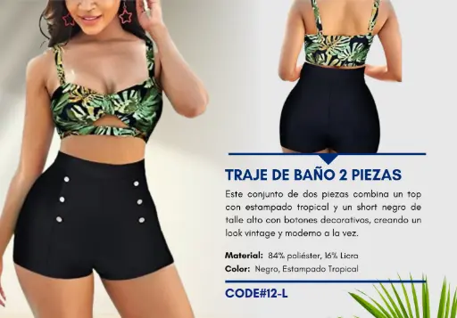 [Traje de Baño Para Mujer Large Elite Swim L-12] Traje de Baño Para Mujer Large Elite Swim L-12