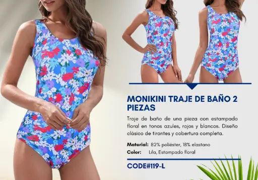 [Traje de Baño Para Mujer Large Elite Swim L-119] Traje de Baño Para Mujer Large Elite Swim L-119