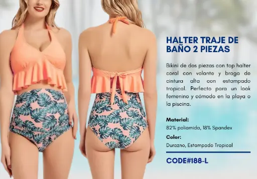 [Traje de Baño Para Mujer Large Elite Swim L-188] Traje de Baño Para Mujer Large Elite Swim L-188