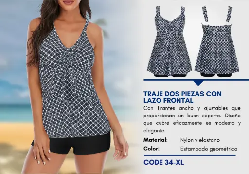 [Traje de Baño Para Mujer Extra Large Elite Swim XL-34] Traje de Baño Para Mujer Extra Large Elite Swim XL-34