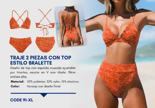 [Traje de Baño Para Mujer Extra Large Elite Swim XL-91] Traje de Baño Para Mujer Extra Large Elite Swim XL-91