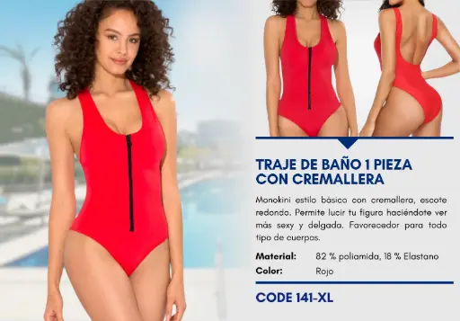 [Traje de Baño Para Mujer Extra Large Elite Swim XL-141] Traje de Baño Para Mujer Extra Large Elite Swim XL-141