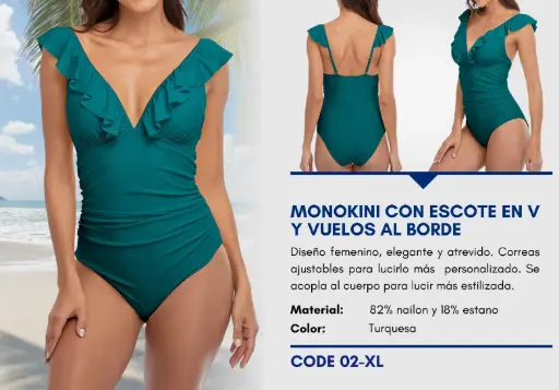 [Traje de Baño Para Mujer Extra Large Superior Swim XL-02] Traje de Baño Para Mujer Extra Large Superior Swim XL-02