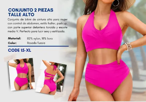 [Traje de Baño Para Mujer Extra Large Superior Swim XL-15] Traje de Baño Para Mujer Extra Large Superior Swim XL-15