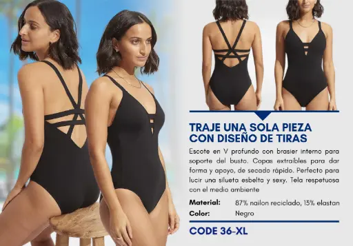 [Traje de Baño Para Mujer Extra Large Superior Swim XL-36] Traje de Baño Para Mujer Extra Large Superior Swim XL-36