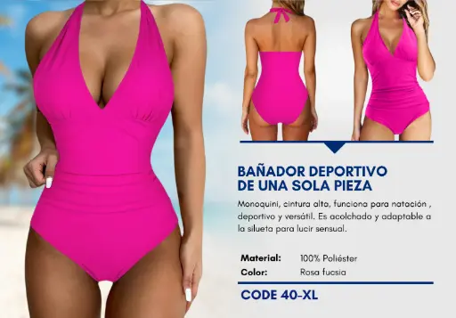 [Traje de Baño Para Mujer Extra Large Superior Swim XL-40] Traje de Baño Para Mujer Extra Large Superior Swim XL-40