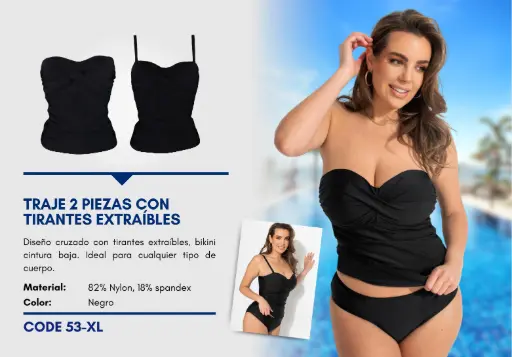 [Traje de Baño Para Mujer Extra Large Superior Swim XL-53] Traje de Baño Para Mujer Extra Large Superior Swim XL-53
