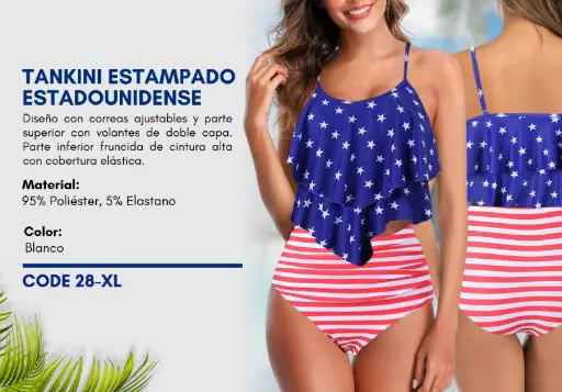 [Traje de Baño Para Mujer Extra Large Esencial Swim XL-28] Traje de Baño Para Mujer Extra Large Esencial Swim XL-28