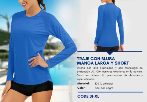 [Traje de Baño Para Mujer Extra Large Esencial Swim XL-31] Traje de Baño Para Mujer Extra Large Esencial Swim XL-31