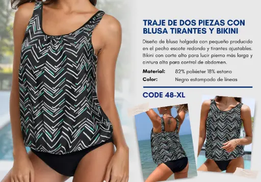 [Traje de Baño Para Mujer Extra Large Esencial Swim XL-48] Traje de Baño Para Mujer Extra Large Esencial Swim XL-48