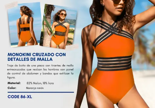 [Traje de Baño Para Mujer Extra Large Esencial Swim XL-86] Traje de Baño Para Mujer Extra Large Esencial Swim XL-86