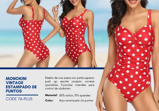 [Traje de Baño Para Mujer PLUS Elite Swim PLUS-76] Traje de Baño Para Mujer PLUS Elite Swim PLUS-76