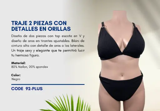 [Traje de Baño Para Mujer PLUS Elite Swim PLUS-92] Traje de Baño Para Mujer PLUS Elite Swim PLUS-92
