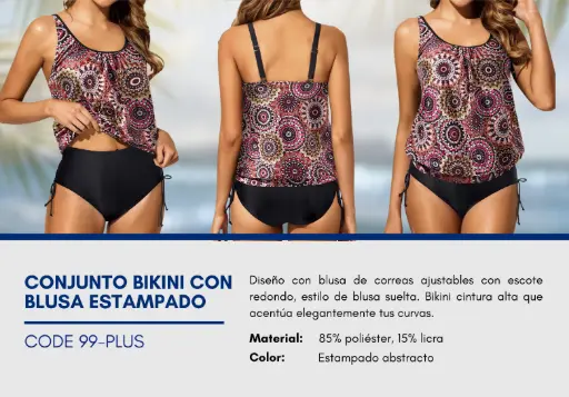 [Traje de Baño Para Mujer PLUS Elite Swim PLUS-99] Traje de Baño Para Mujer PLUS Elite Swim PLUS-99