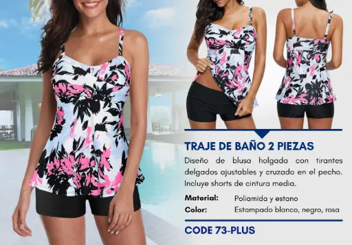 [Traje de Baño Para Mujer PLUS Superior Swim PLUS-73] Traje de Baño Para Mujer PLUS Superior Swim PLUS-73