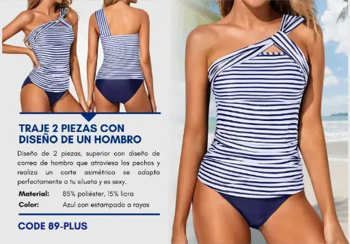 [Traje de Baño Para Mujer PLUS Superior Swim PLUS-89] Traje de Baño Para Mujer PLUS Superior Swim PLUS-89