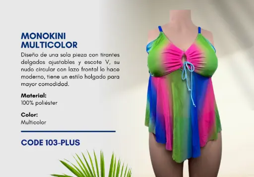 [Traje de Baño Para Mujer PLUS Superior Swim PLUS-103] Traje de Baño Para Mujer PLUS Superior Swim PLUS-103
