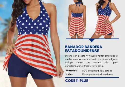 [Traje de Baño Para Mujer PLUS Esencial Swim PLUS-11] Traje de Baño Para Mujer PLUS Esencial Swim PLUS-11